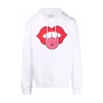 Lanvin Mouth Patch Drawstring Hoodie