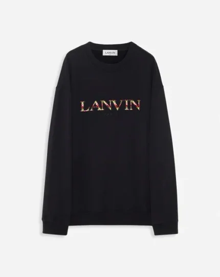 Lanvin Oversized Embroidered Sweatshirt