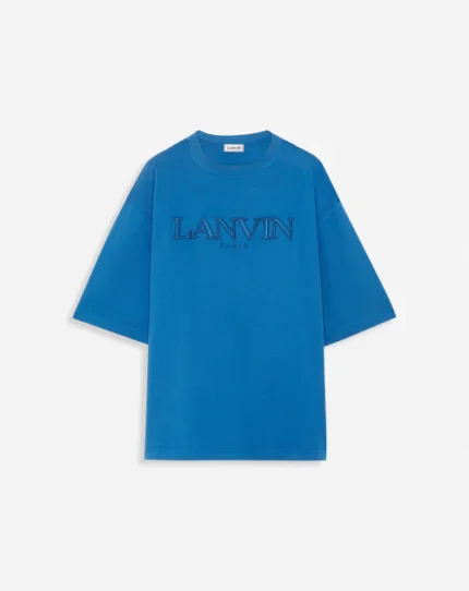 Oversized Lanvin Paris Embroidered T Shirt