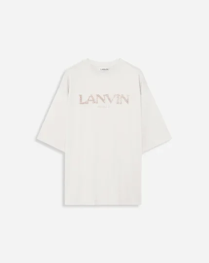 Lanvin T Shirt With Paris Embroidery